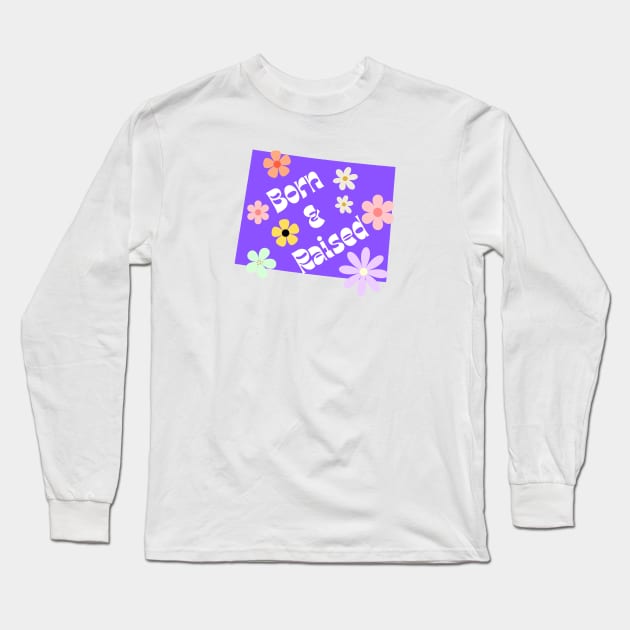 Groovy Wyoming Long Sleeve T-Shirt by TrapperWeasel